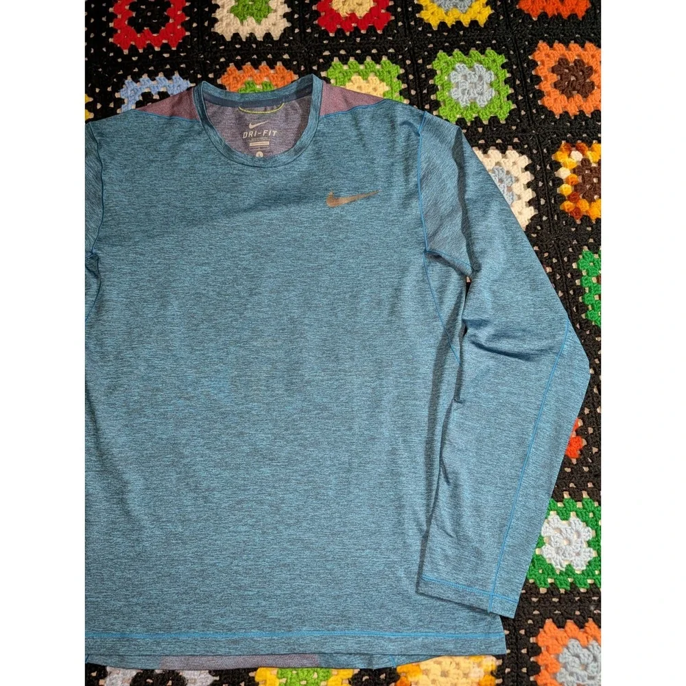 Nike Dri Fit Long Sleeve Shirt Ultimate Seamless Running‎ Tennis Large